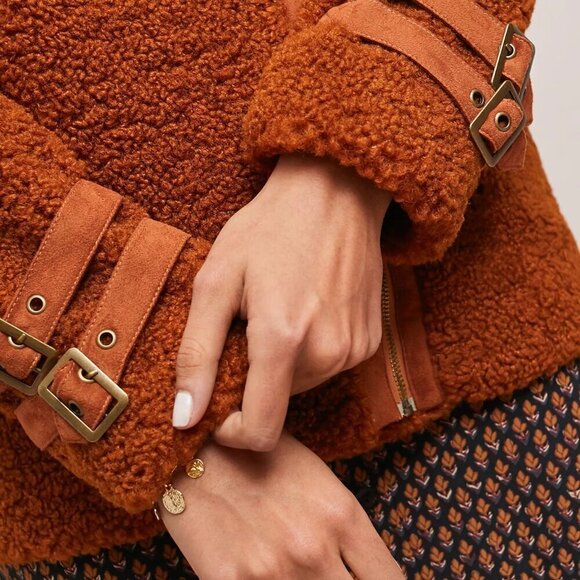 Marrakech Sherpa Jacket from Anthropologie- Size Medium - Picture 3 of 16